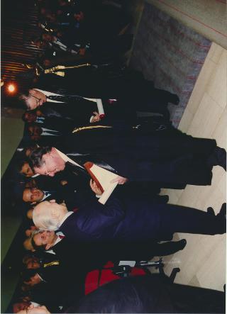Intervento del Presidente della Repubblica, in forma privata, alla cerimonia di conferimento della laurea "honoris causa" all'Ing. Sergio Pininfarina ed al Prof. James M. Buchanan