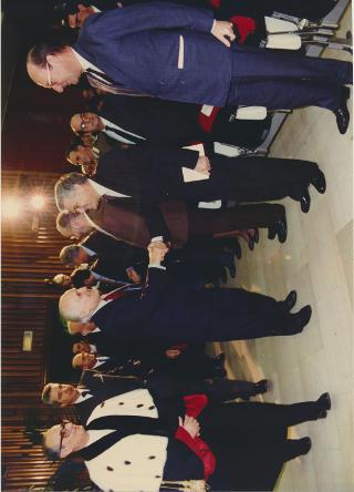 Intervento del Presidente della Repubblica, in forma privata, alla cerimonia di conferimento della laurea "honoris causa" all'Ing. Sergio Pininfarina ed al Prof. James M. Buchanan