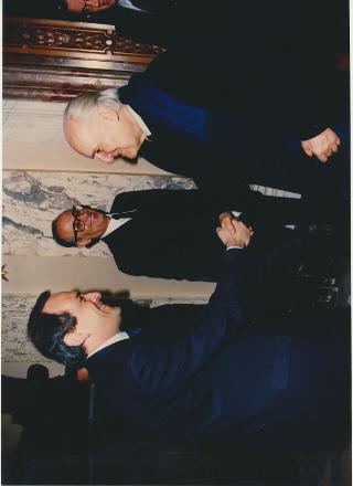 Intervento del Presidente della Repubblica, in forma privata, alla cerimonia di conferimento della laurea "honoris causa" all'Ing. Sergio Pininfarina ed al Prof. James M. Buchanan
