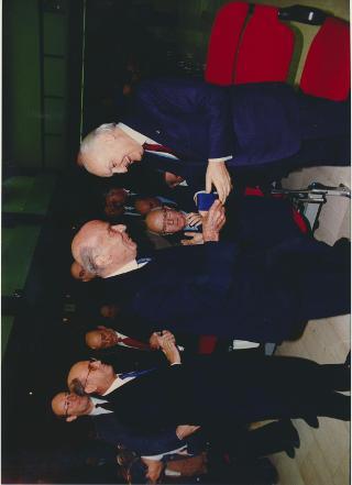 Intervento del Presidente della Repubblica, in forma privata, alla cerimonia di conferimento della laurea "honoris causa" all'Ing. Sergio Pininfarina ed al Prof. James M. Buchanan