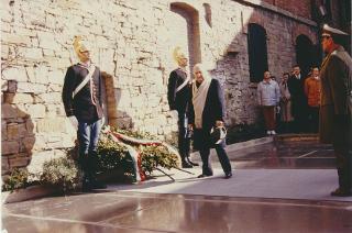Visita del Presidente Scalfaro alla città di Trieste: Risiera di San Sabba