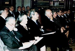 Il Presidente Scalfaro al convegno "Giuseppe Saragat 1898-1998" alla Camera dei deputati
