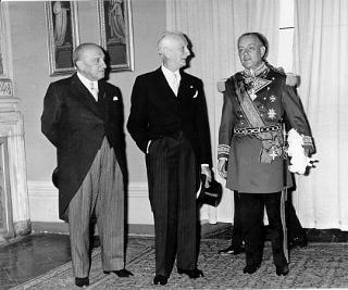 Il Presidente della Repubblica Antonio Segni con il Gran Maestro del Sovrano Ordine di Malta
