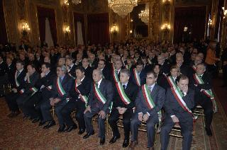 Cerimonia di consegna delle Medaglie d'Oro al Merito Civile ai Comuni colpiti dal terremoto del 1980