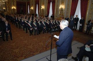 Cerimonia di consegna delle Medaglie d'Oro al Merito Civile ai Comuni colpiti dal terremoto del 1980