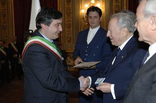 Cerimonia di consegna delle Medaglie d'Oro al Merito Civile ai Comuni colpiti dal terremoto del 1980
