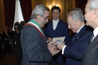 Cerimonia di consegna delle Medaglie d'Oro al Merito Civile ai Comuni colpiti dal terremoto del 1980