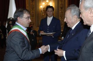 Cerimonia di consegna delle Medaglie d'Oro al Merito Civile ai Comuni colpiti dal terremoto del 1980