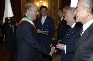 Cerimonia di consegna delle Medaglie d'Oro al Merito Civile ai Comuni colpiti dal terremoto del 1980