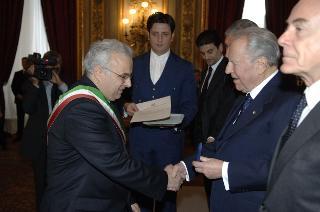Cerimonia di consegna delle Medaglie d'Oro al Merito Civile ai Comuni colpiti dal terremoto del 1980