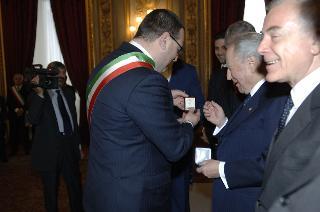 Cerimonia di consegna delle Medaglie d'Oro al Merito Civile ai Comuni colpiti dal terremoto del 1980