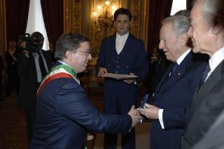 Cerimonia di consegna delle Medaglie d'Oro al Merito Civile ai Comuni colpiti dal terremoto del 1980