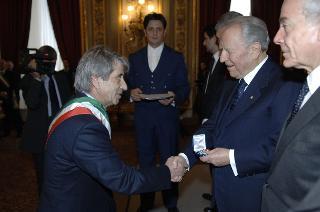 Cerimonia di consegna delle Medaglie d'Oro al Merito Civile ai Comuni colpiti dal terremoto del 1980