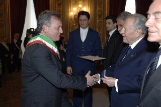 Cerimonia di consegna delle Medaglie d'Oro al Merito Civile ai Comuni colpiti dal terremoto del 1980