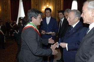 Cerimonia di consegna delle Medaglie d'Oro al Merito Civile ai Comuni colpiti dal terremoto del 1980