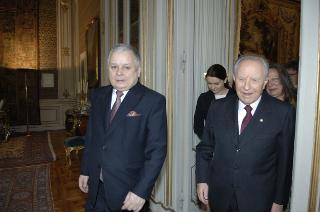 Incontro di Carlo Azeglio Ciampi con il Presidente della Repubblica di Polonia, Lech Kaczynski
