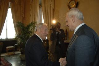 Il Presidente della Repubblica riceve Marcello Pera, Presidente del Senato della Repubblica
