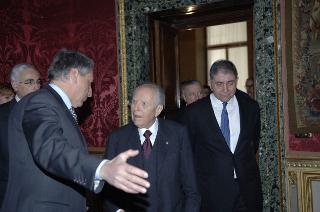 Incontro di Carlo Azeglio Ciampi con il Presidente della Repubblica di Bulgaria, Georgi Parvanov