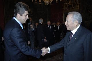 Incontro di Carlo Azeglio Ciampi con il Presidente della Repubblica di Bulgaria, Georgi Parvanov