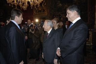 Incontro di Carlo Azeglio Ciampi con il Presidente della Repubblica di Bulgaria, Georgi Parvanov