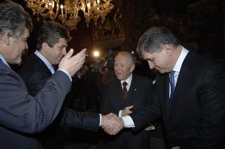 Incontro di Carlo Azeglio Ciampi con il Presidente della Repubblica di Bulgaria, Georgi Parvanov