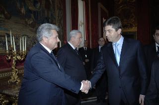 Incontro di Carlo Azeglio Ciampi con il Presidente della Repubblica di Bulgaria, Georgi Parvanov