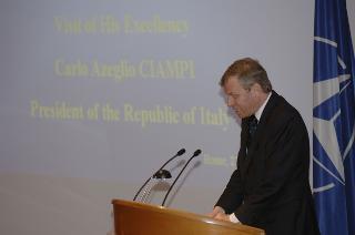 Intervento del Presidente della Repubblica alla celebrazione del 40° anniversario dell'insediamento a Roma del NATO Defence College