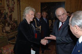Carlo Azeglio Ciampi riceve il Presidente della Repubblica di Albania, Alfred Moisiu