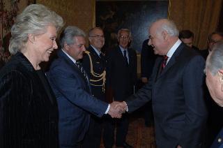 Carlo Azeglio Ciampi riceve il Presidente della Repubblica di Albania, Alfred Moisiu