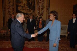 Incontro del Presidente della Repubblica con il Governatore Generale del Canada, Michaelle Jean