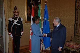 Incontro del Presidente della Repubblica con il Governatore Generale del Canada, Michaelle Jean