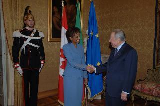 Incontro del Presidente della Repubblica con il Governatore Generale del Canada, Michaelle Jean