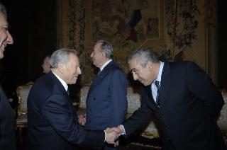 Incontro del Presidente della Repubblica con i promotori ed i vincitori della XXVI^ edizione del "Premio Ischia Internazionale di Giornalismo"