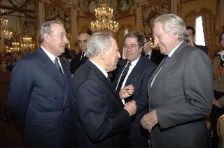 Incontro del Presidente della Repubblica con i promotori ed i vincitori della XXVI^ edizione del "Premio Ischia Internazionale di Giornalismo"