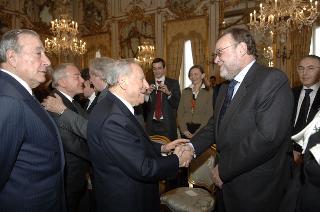 Incontro del Presidente della Repubblica con i promotori ed i vincitori della XXVI^ edizione del "Premio Ischia Internazionale di Giornalismo"