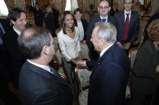 Incontro del Presidente della Repubblica con i promotori ed i vincitori della XXVI^ edizione del "Premio Ischia Internazionale di Giornalismo"