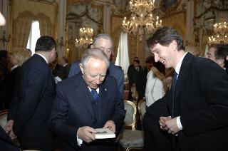 Incontro del Presidente della Repubblica con i promotori ed i vincitori della XXVI^ edizione del "Premio Ischia Internazionale di Giornalismo"