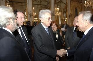 Incontro del Presidente della Repubblica con i promotori ed i vincitori della XXVI^ edizione del "Premio Ischia Internazionale di Giornalismo"
