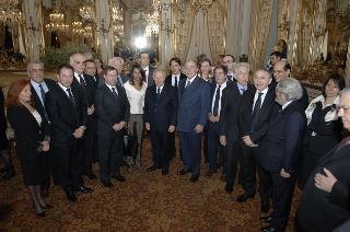 Incontro del Presidente della Repubblica con i promotori ed i vincitori della XXVI^ edizione del "Premio Ischia Internazionale di Giornalismo"