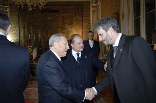 Il Presidente della Repubblica riceve Massimo Barra, nuovo Presidente della Croce Rossa Italiana, con i membri del Consiglio Direttivo Nazionale della CRI