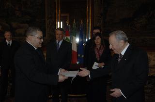 Presentazione delle Lettere Credenziali del nuovo Ambasciatore della Repubblica di Capo Verde, José Eduardo Barbosa