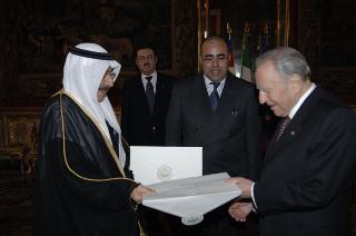 Presentazione delle Lettere Credenziali del nuovo Ambasciatore del Regno dell'Arabia Saudita, Mohammed Ibrahim A. Al Jarallah