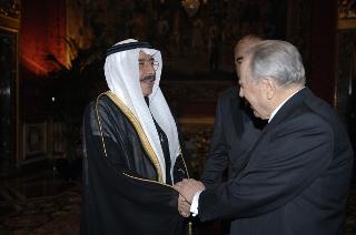 Presentazione delle Lettere Credenziali del nuovo Ambasciatore del Regno dell'Arabia Saudita, Mohammed Ibrahim A. Al Jarallah