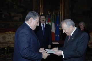 Presentazione delle Lettere Credenziali del nuovo Ambasciatore della Repubblica di Panama, Eudoro Jaen Esquivel