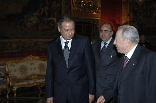Presentazione delle Lettere Credenziali del nuovo Ambasciatore della Repubblica Araba d'Egitto,  Mohamed Ashraf Gamal Eldin Rashed
