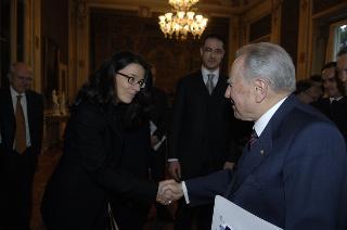 Il Presidente della Repubblica riceve Paolo Terribile, Presidente del Club dei Distretti Italiani, con una delegazione dell'Associazione: per presentare la "Guida ai Distretti Italiani 2005-2006"