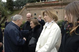 Cerimonia di commemorazione del Capo Dipartimento del SISMI, Nicola Calipari