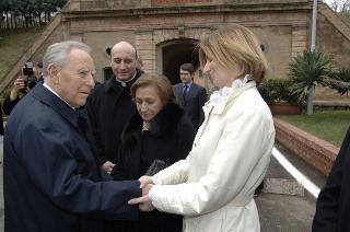 Cerimonia di commemorazione del Capo Dipartimento del SISMI, Nicola Calipari