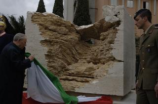 Cerimonia di commemorazione del Capo Dipartimento del SISMI, Nicola Calipari
