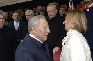 Cerimonia di commemorazione del Capo Dipartimento del SISMI, Nicola Calipari